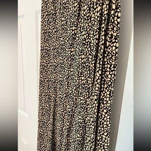 Modern cheetah print maxi skirt